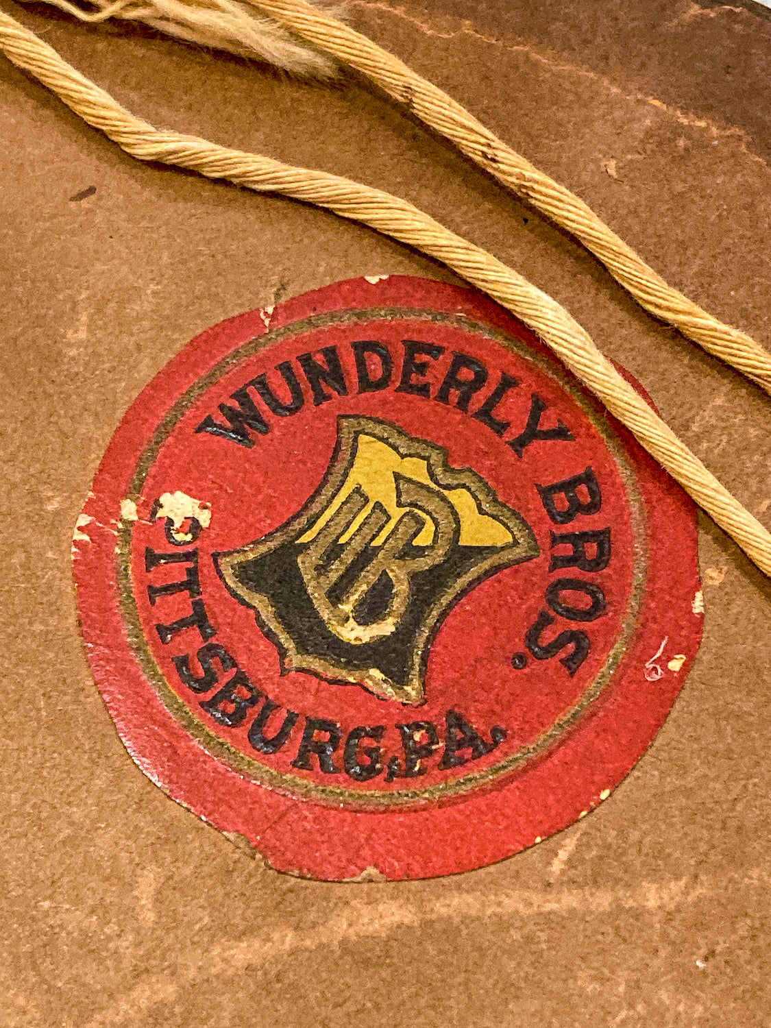 1920s Miniature Group of Angels Wunderly Brothers Retail Circular Painting
