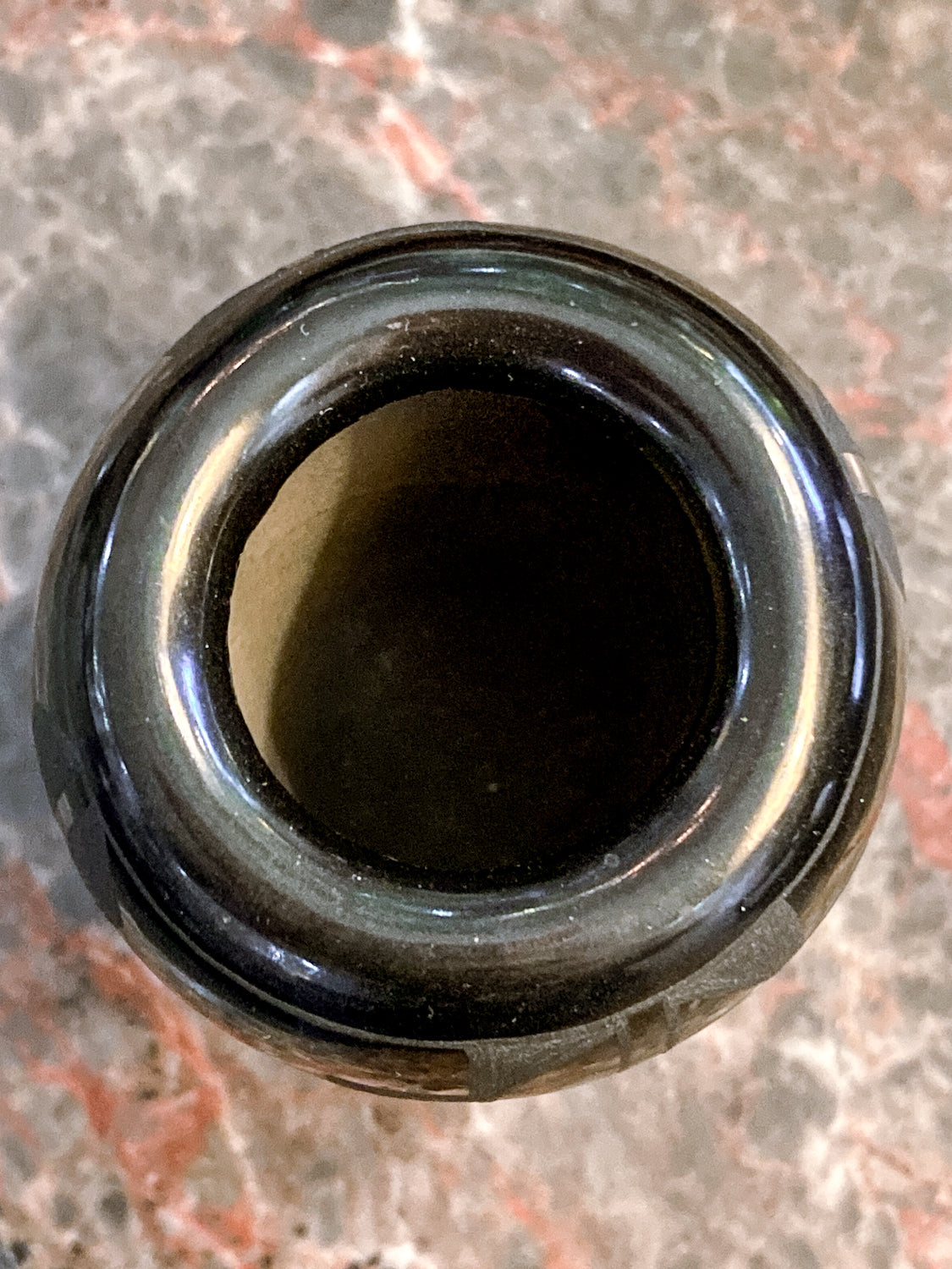 Vintage Harriet Tafoya Santa Clara Handmade Mini Black Pottery Vase
