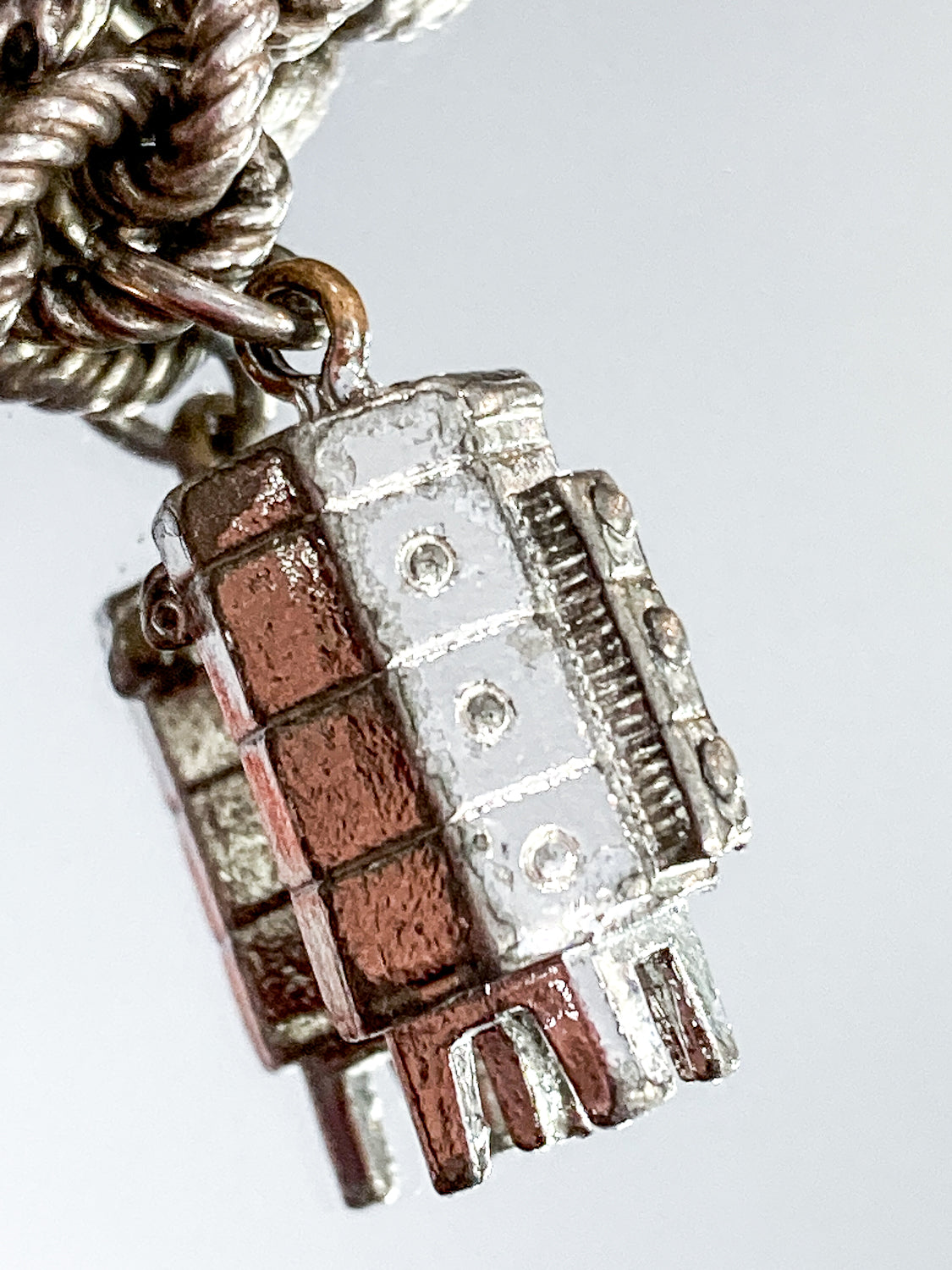 Vintage Silver Ceramics Kiln Charm Bracelet