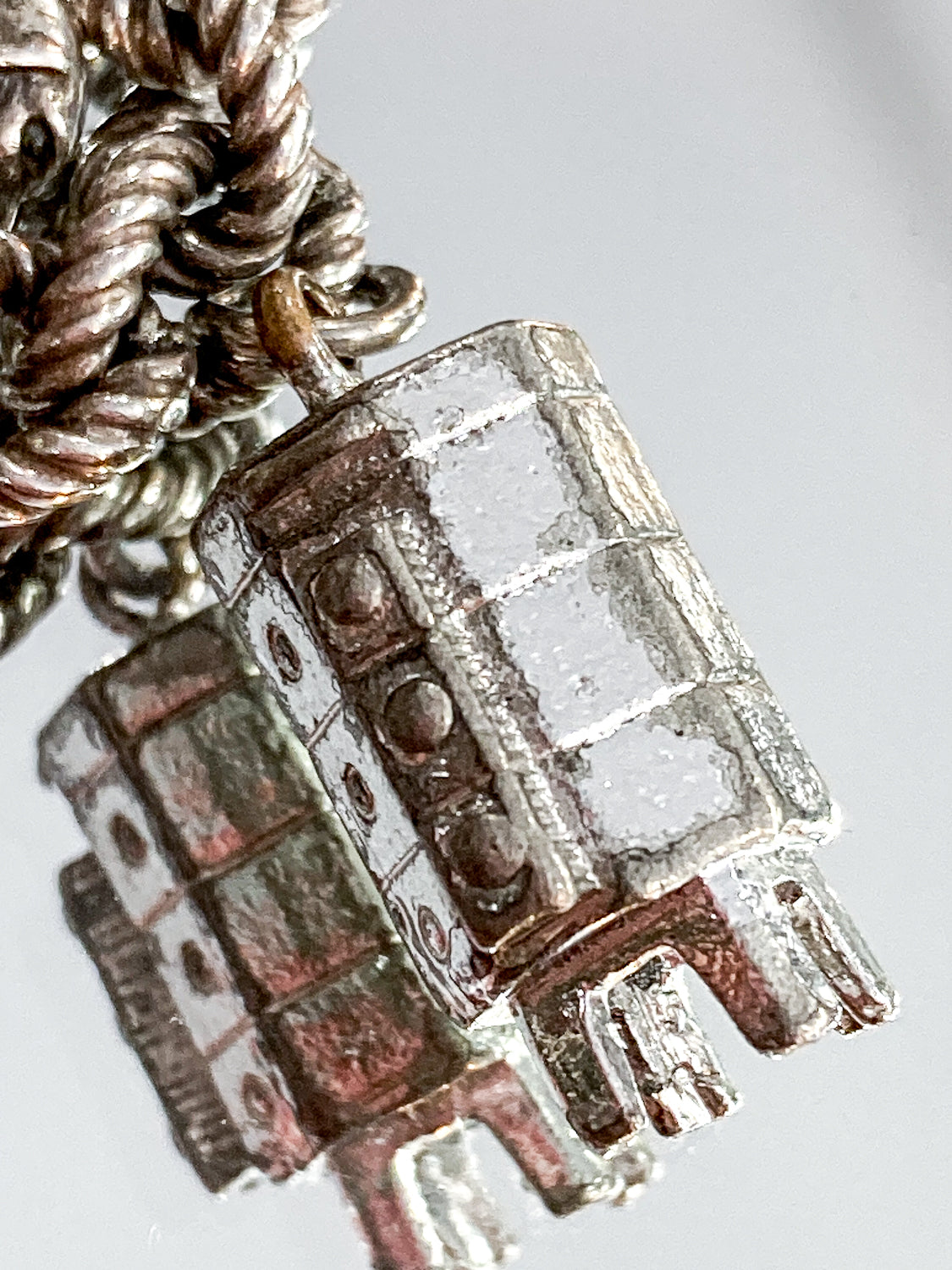 Vintage Silver Ceramics Kiln Charm Bracelet