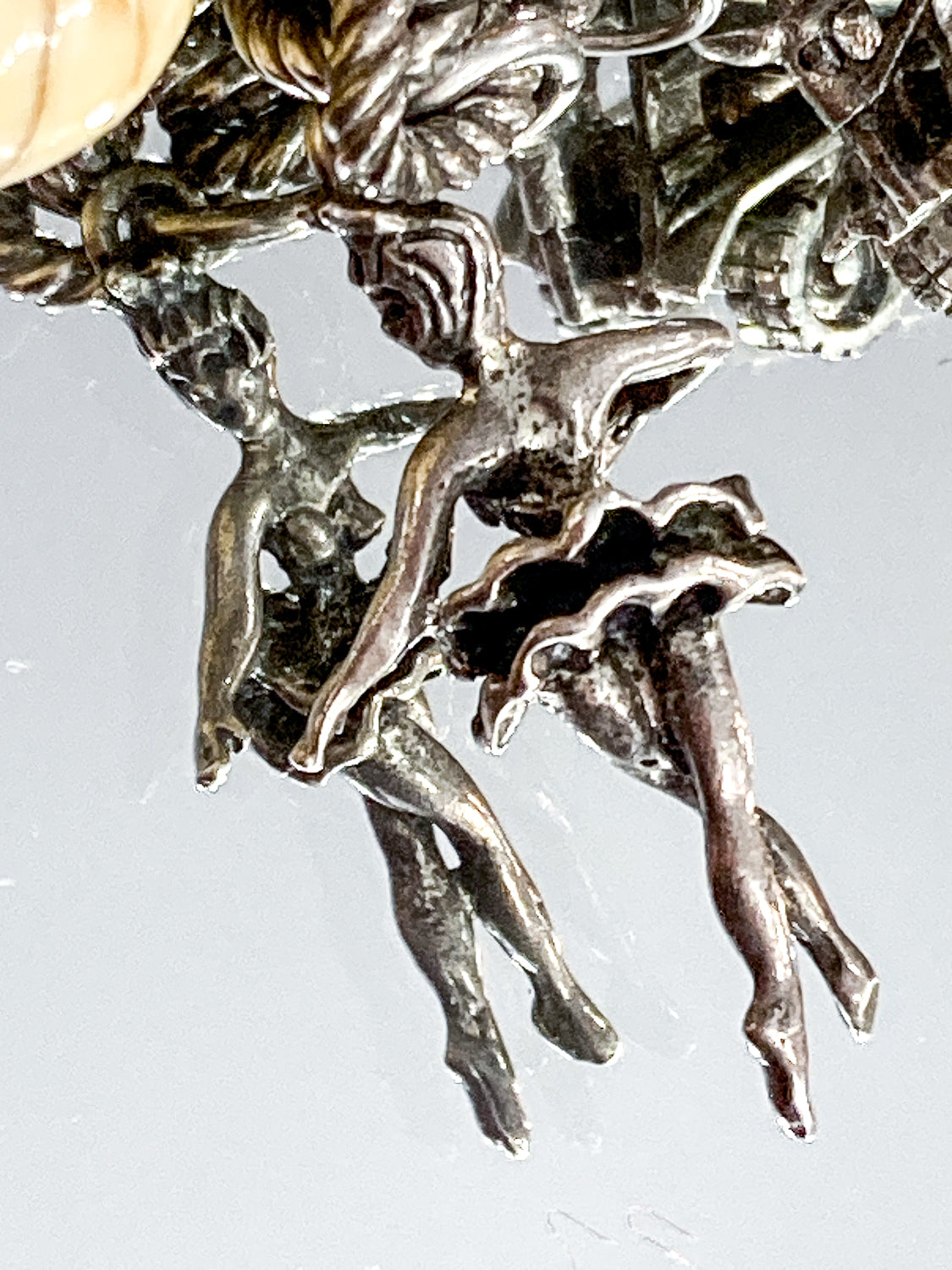 Vintage Sterling Silver Ballerina Charm Bracelet