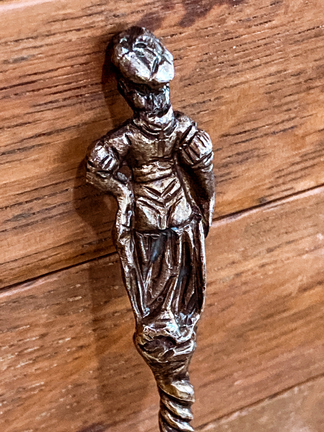 Antique Circa 1877 English Sterling Silver Figural Sculptural Apostle Spoon