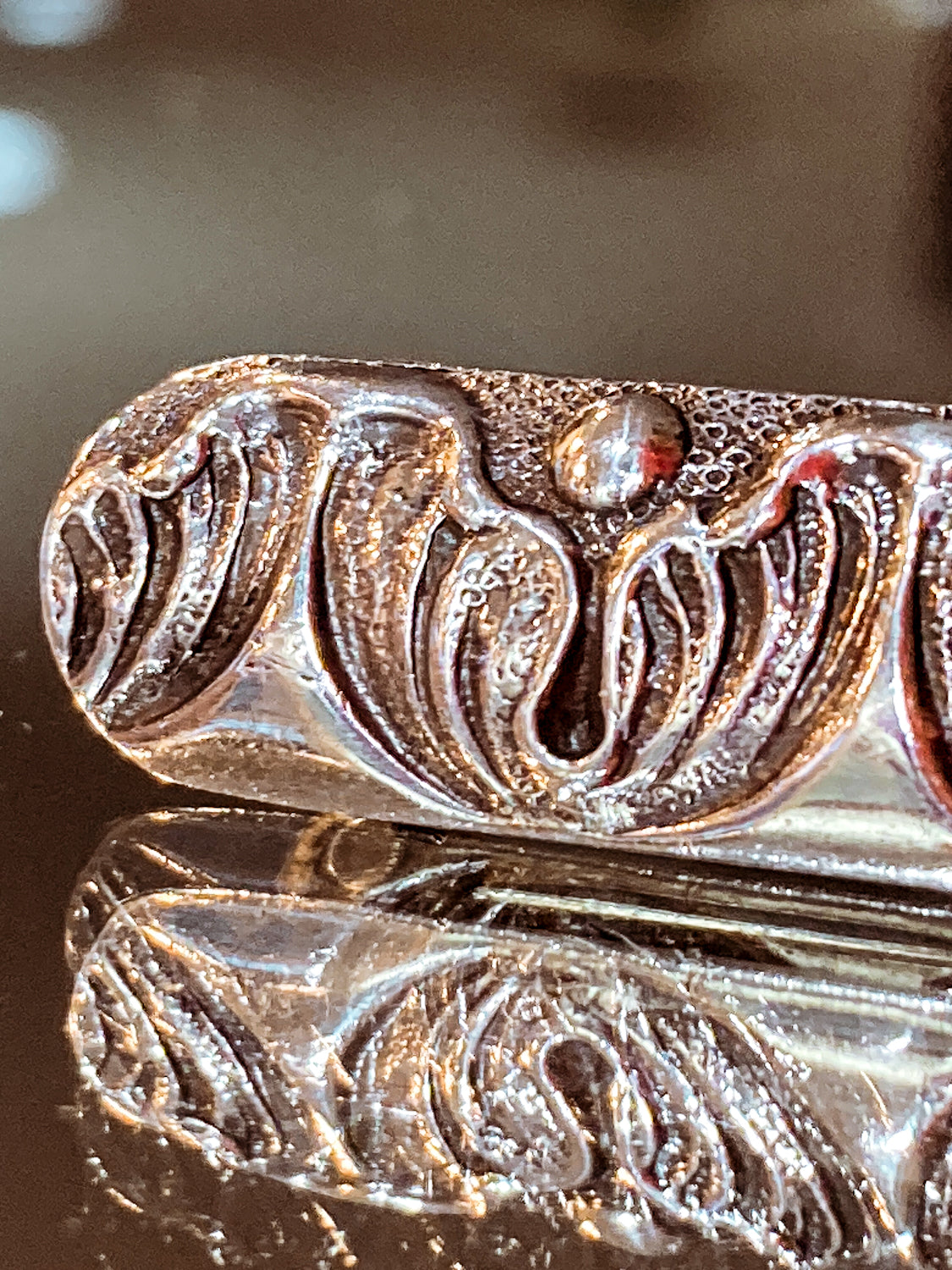 Antique Jenkins & Jenkins Fine Sterling Silver Art Nouveau Bar Pin Brooch