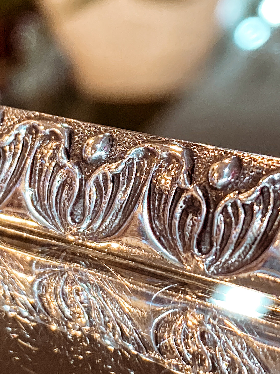 Antique Jenkins & Jenkins Fine Sterling Silver Art Nouveau Bar Pin Brooch