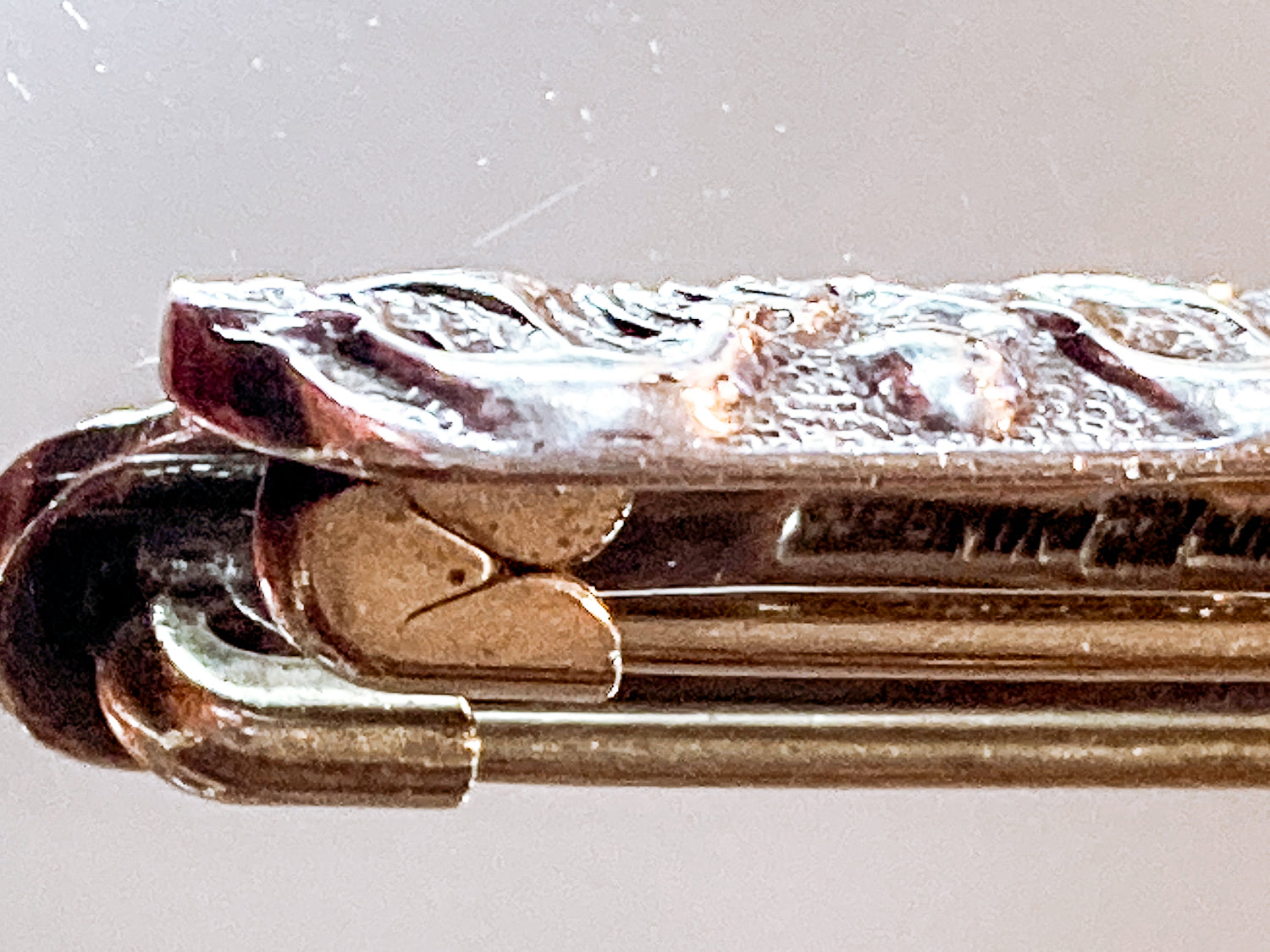 Antique Jenkins & Jenkins Fine Sterling Silver Art Nouveau Bar Pin Brooch