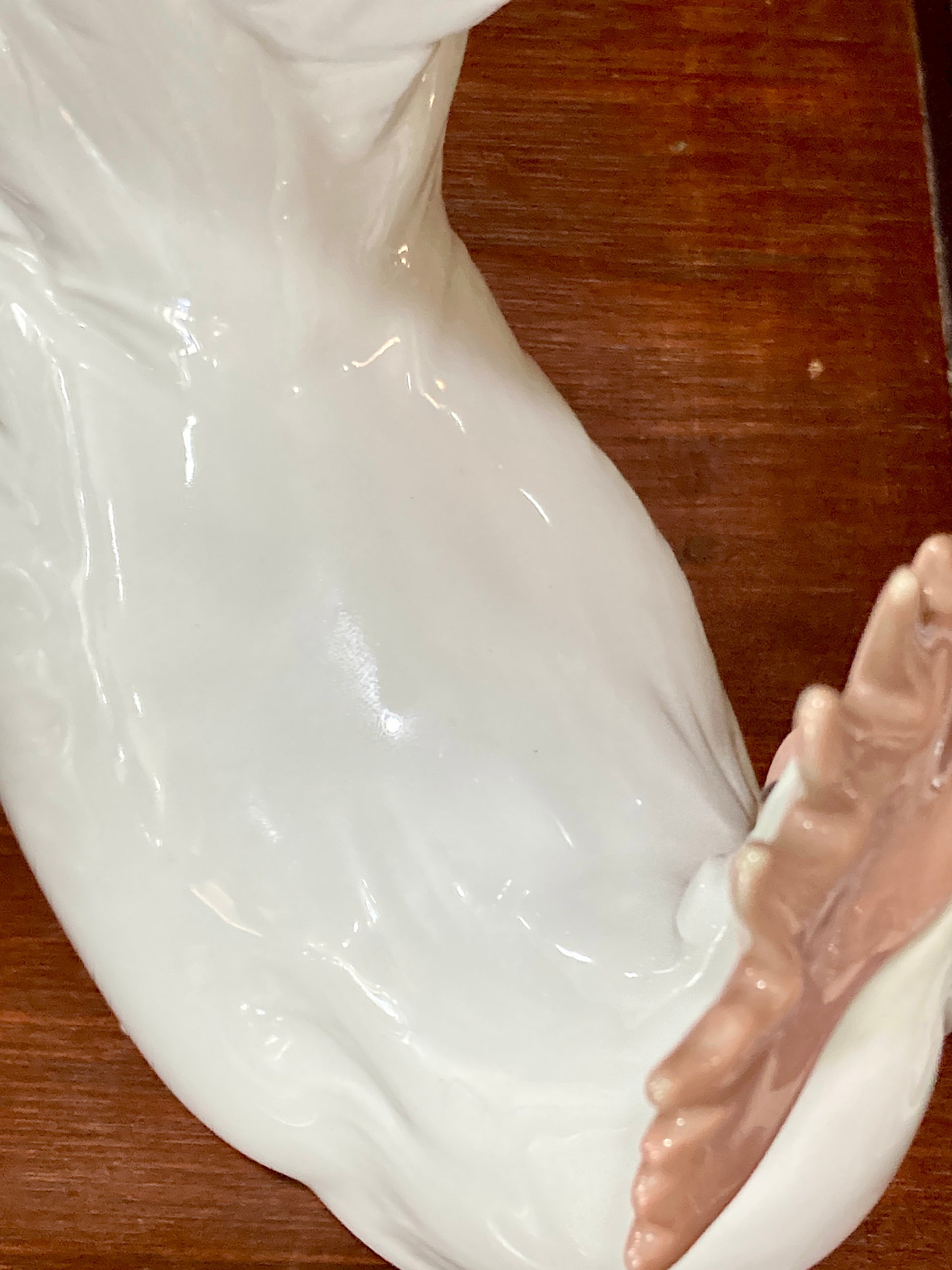 Vintage Lladro White Rooster Spanish Porcelain Figurine Sculpture
